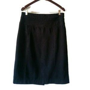 Grace Elements Black Skirt pinstripes